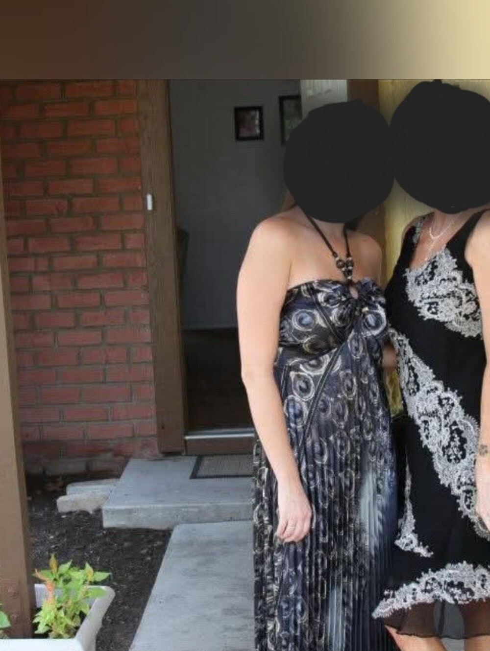Peacock Print Maxi Dress - Picture 6 of 7